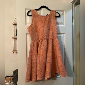 H & M quilted shimmer, mini dress